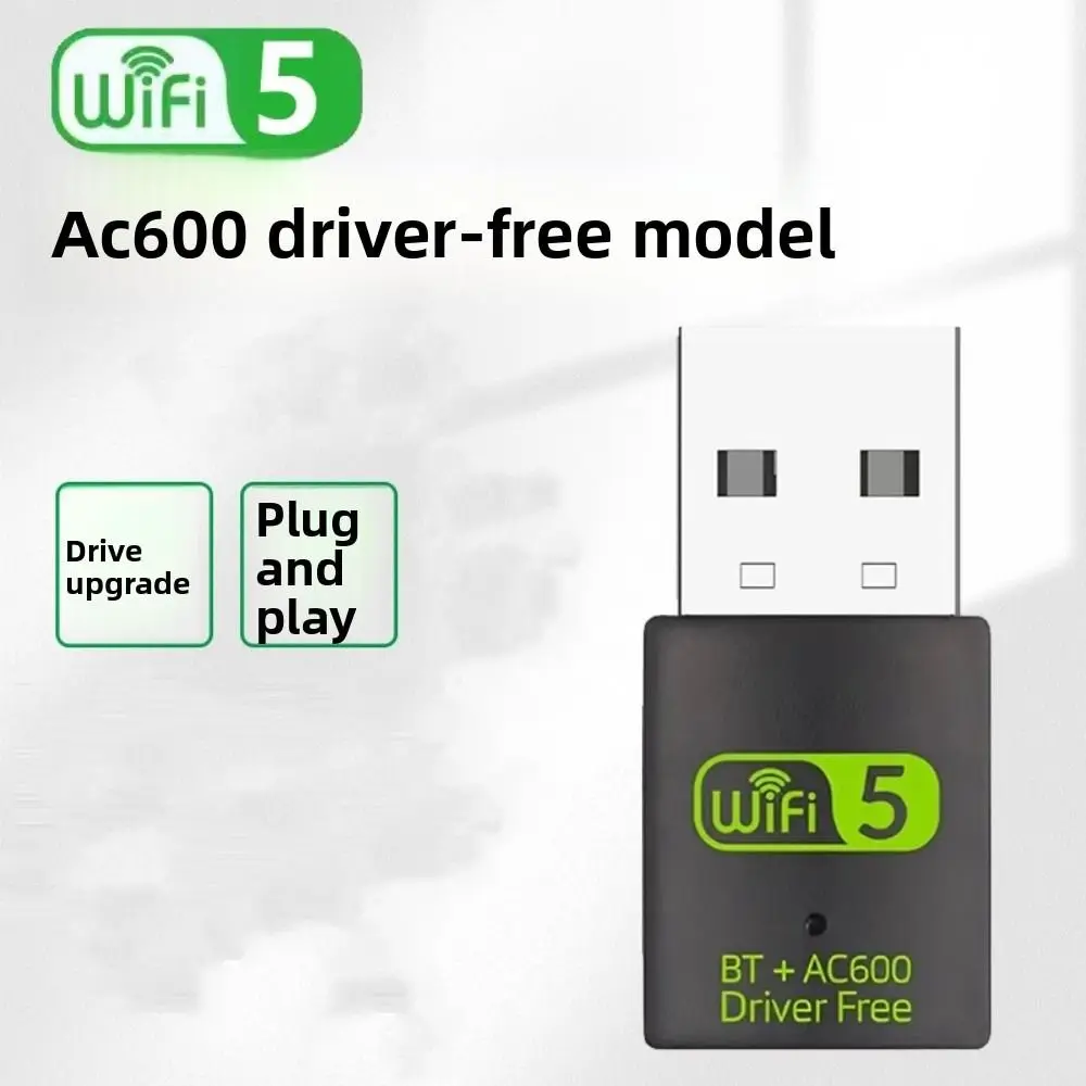 600Mbps Bluetooth 5.0 2 in1 Dongle USB2.0 BT+AC600 Wifi Network Adapter WiFi Receiver Dual Band Wireless Network Card
600Mbps Bluetooth 5.0 2 in1 Dongle USB2.0 BT+AC600 Wifi Network Adapter WiFi Receiver Dual Band Wireless Network Card