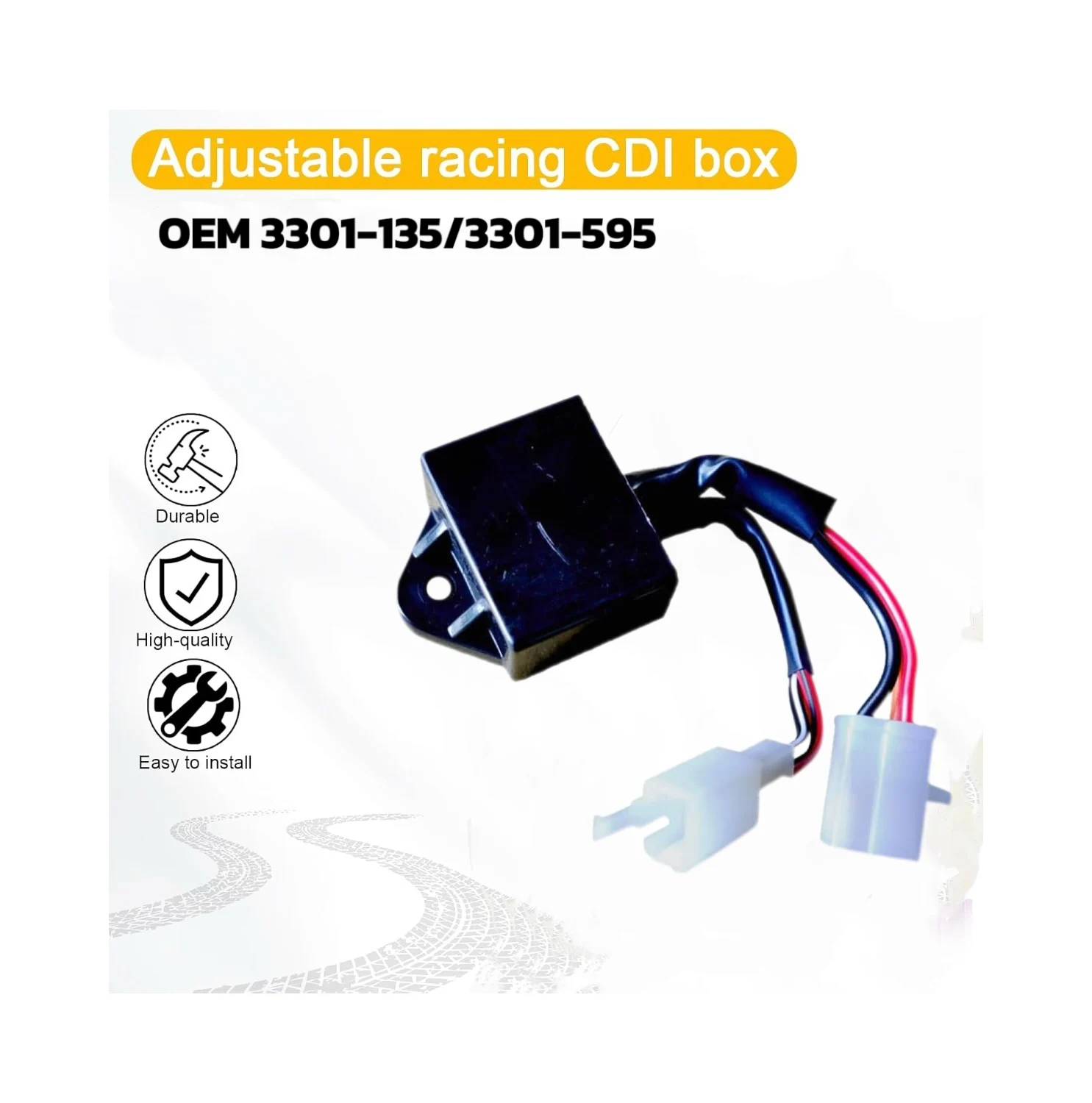 CDI Box For 2-Stroke Arctic Cat 50 90 2002-2005 Can Am DS 50 DS 90 Quest 50 Replacement 3301-135/3301-595
CDI Box For 2-Stroke Arctic Cat 50 90 2002-2005 Can Am DS 50 DS 90 Quest 50 Replacement 3301-135/3301-595