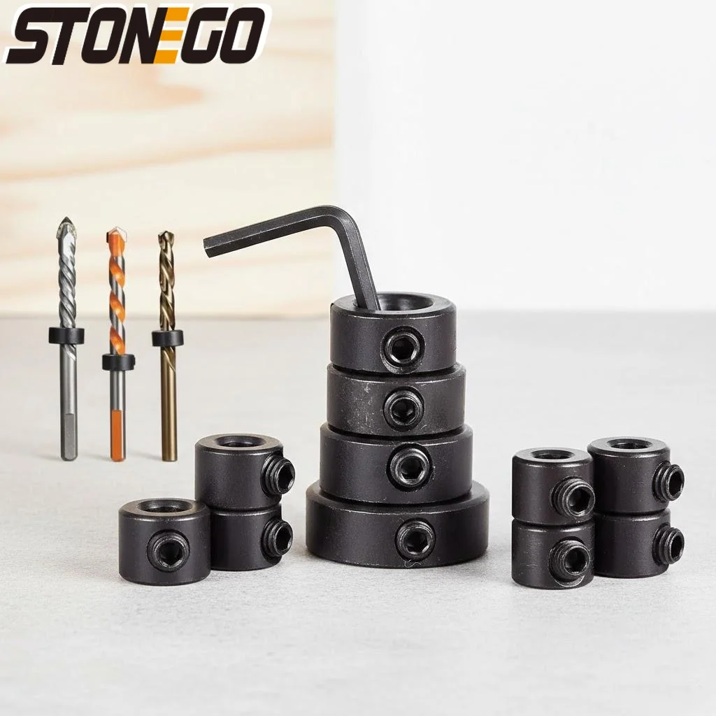 8pcs Woodworking Bit Positioner 3mm to 16mm Drill Depth Stop Sleeve Trephine Head Stop Ring Tool
8pcs Woodworking Bit Positioner 3mm to 16mm Drill Depth Stop Sleeve Trephine Head Stop Ring Tool