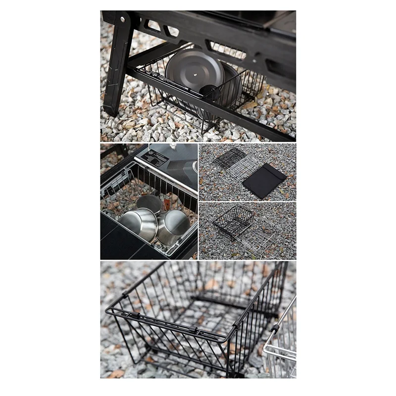 A64T-Camping Folding Basket For IGT Unit Table Portable Camping Table Storage Basket
A64T-Camping Folding Basket For IGT Unit Table Portable Camping Table Storage Basket