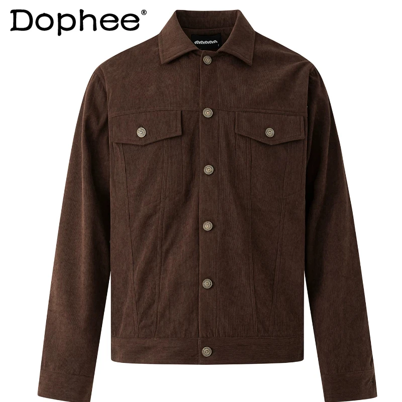 Fashion Tooling Jacket Men's 2026 Spring New Loose Lapel Long Sleeve Trendy Tops Male Simple Solid Color Pocket Decoration Coats
Fashion Tooling Jacket Men's 2026 Spring New Loose Lapel Long Sleeve Trendy Tops Male Simple Solid Color Pocket Decoration Coats