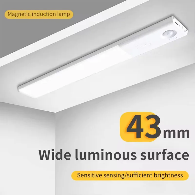 1/3pcs USB Rechargeable LED Under Cabinet Light with Magnetic Dimmable LED Motion Sensor Wireless NightLight for Wardrobe Closet
1/3pcs USB Rechargeable LED Under Cabinet Light with Magnetic Dimmable LED Motion Sensor Wireless NightLight for Wardrobe Closet