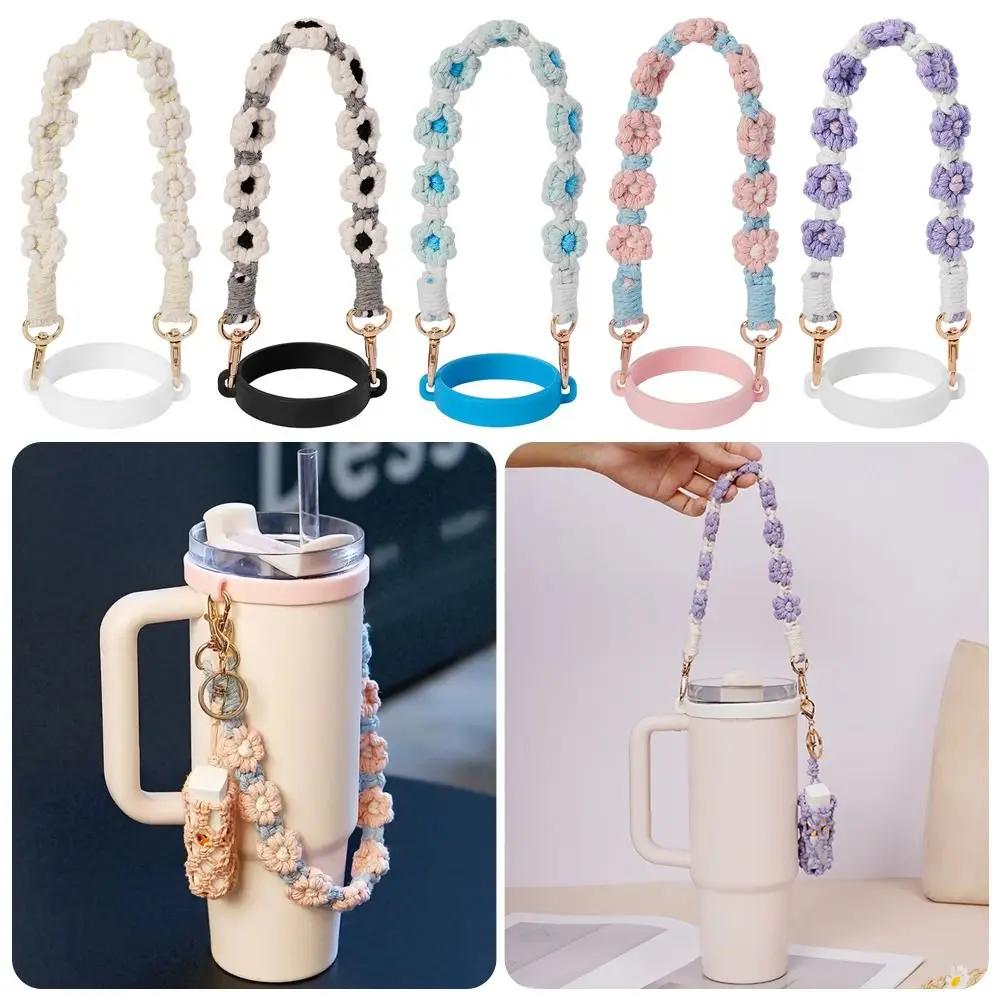 1Set Durable Woven Water Bottle Handle Universal Silicone Ring Cup Handle Sling Flower Waterbottle Sling Strap for Cup 16-40 OZ
1Set Durable Woven Water Bottle Handle Universal Silicone Ring Cup Handle Sling Flower Waterbottle Sling Strap for Cup 16-40 OZ