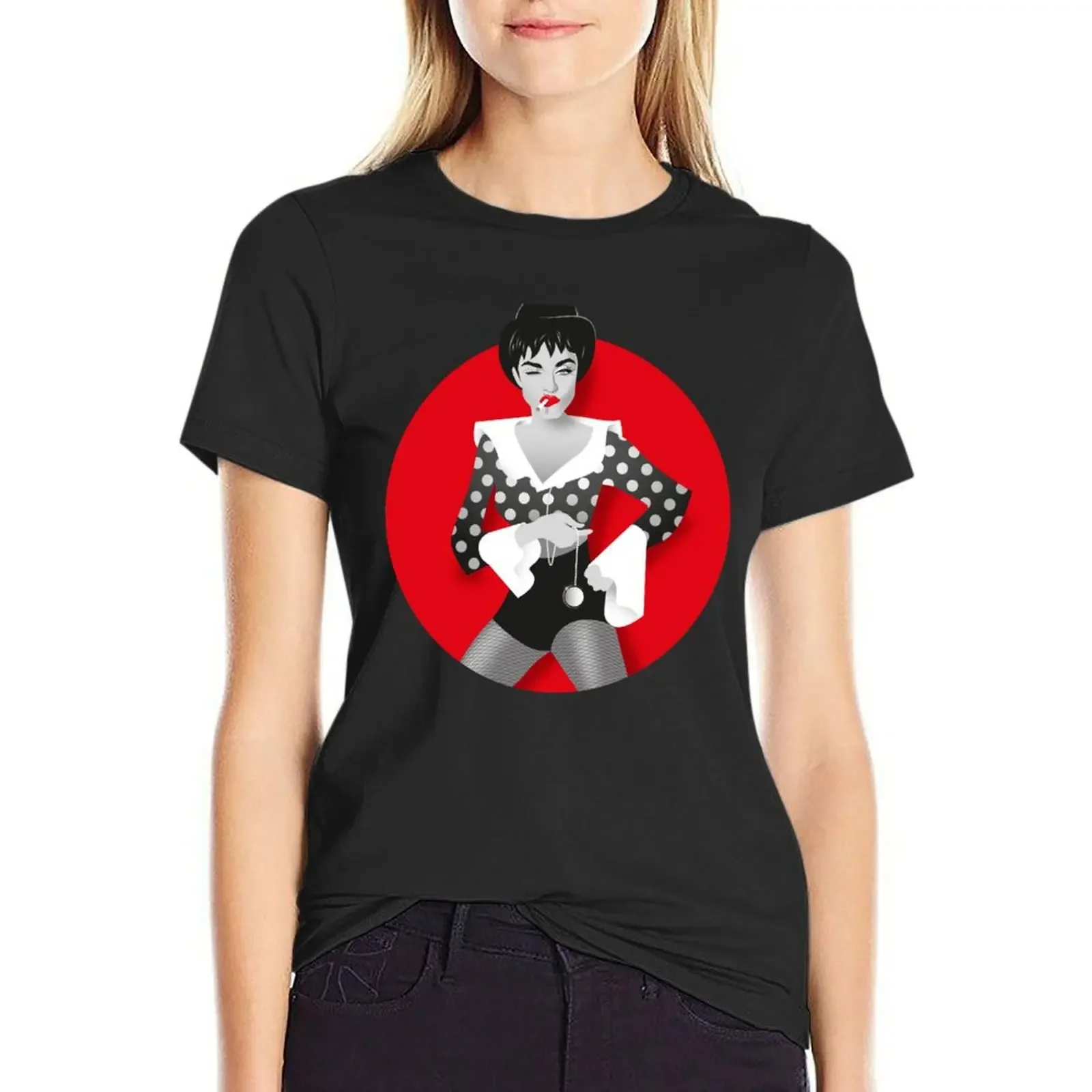 Bowler hat girl T-Shirt customs summer clothes anime blanks cropped t shirts for Women
Bowler hat girl T-Shirt customs summer clothes anime blanks cropped t shirts for Women