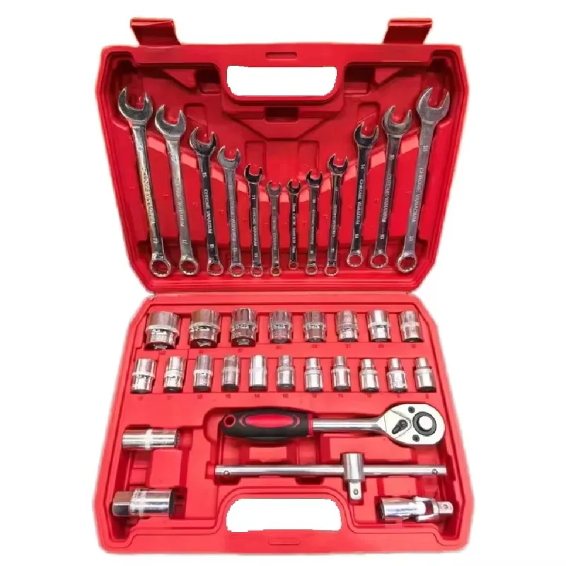 SXLL High Quality 37pcs Custom ODM Hand Tool Kit Durable Combination Wrench Sleeve Kit with Drill Bit for Full, Repair OEM Suppo
SXLL High Quality 37pcs Custom ODM Hand Tool Kit Durable Combination Wrench Sleeve Kit with Drill Bit for Full, Repair OEM Suppo