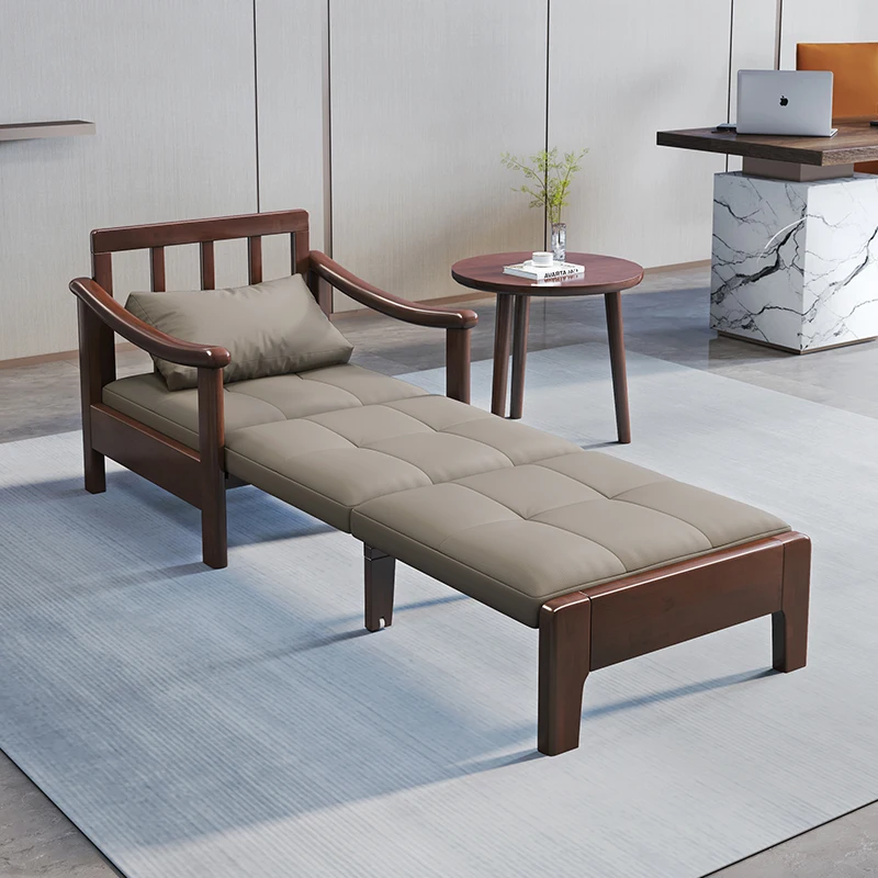Single sofa bed Solid wood foldable balcony Multifunctional simple modern office lunch break Small retractable bed
Single sofa bed Solid wood foldable balcony Multifunctional simple modern office lunch break Small retractable bed