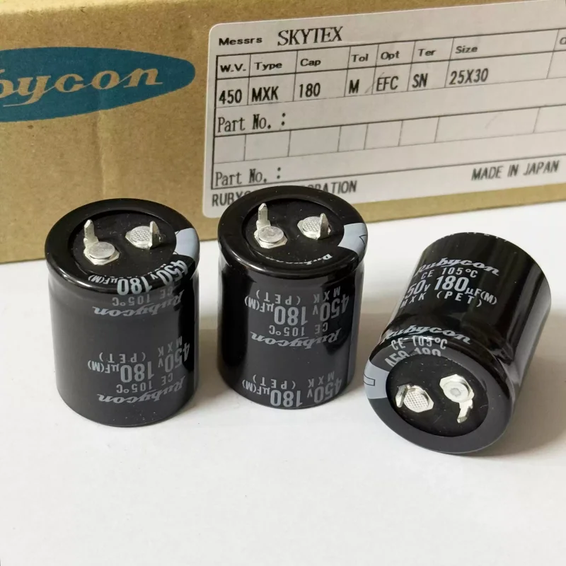 10-100pcs 180UF 450V Japanese Ruby Capacitor 450V180UF 25 * 30 MXK
10-100pcs 180UF 450V Japanese Ruby Capacitor 450V180UF 25 * 30 MXK