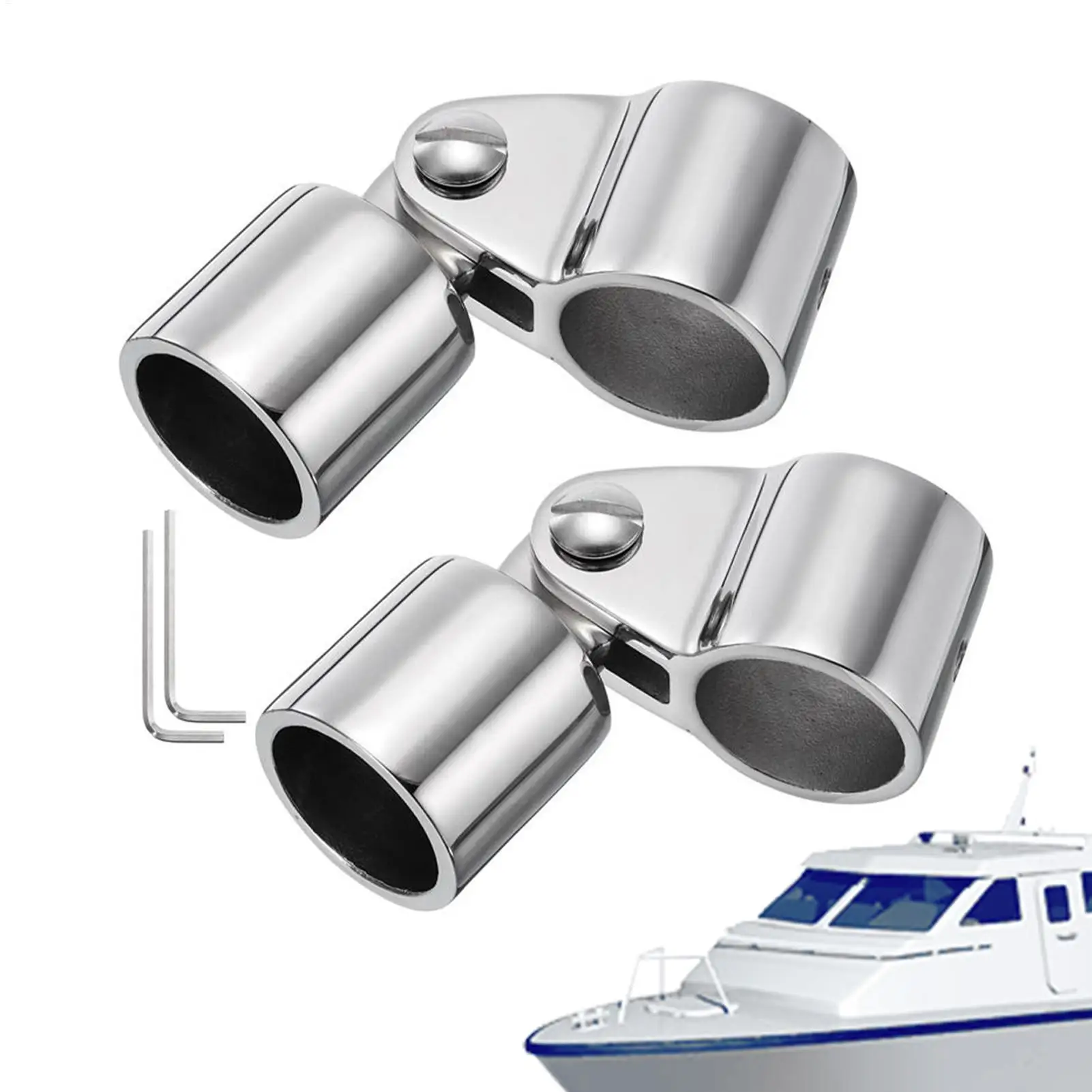Boat Top Mounting Hardware Yacht Hardware 2 Pieces Stainless Steel Awning Fixings Set Anti-Rust for Support Pole Sunshade Canopy
Boat Top Mounting Hardware Yacht Hardware 2 Pieces Stainless Steel Awning Fixings Set Anti-Rust for Support Pole Sunshade Canopy