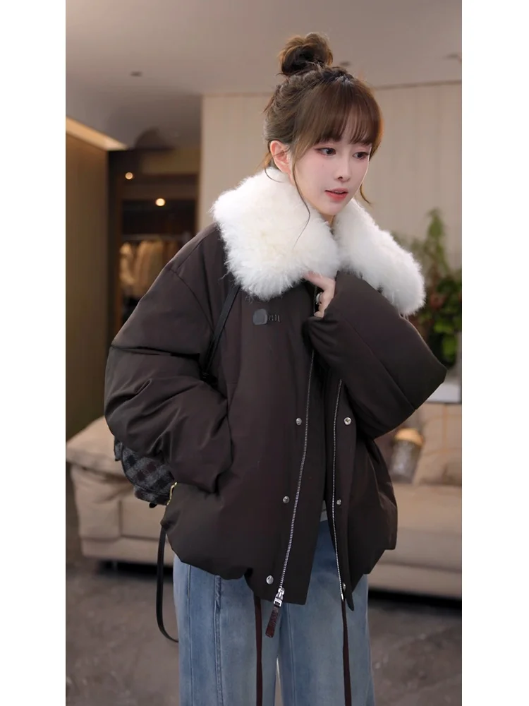 Mimius Ultra Warm High Puffin Down Jaet с большим меховым воротником Faionable Girl Sle ort Thi Теплое пальто для женщин
Mimius Ultra Warm High Puffin Down Jaet с большим меховым воротником Faionable Girl Sle ort Thi Теплое пальто для женщин