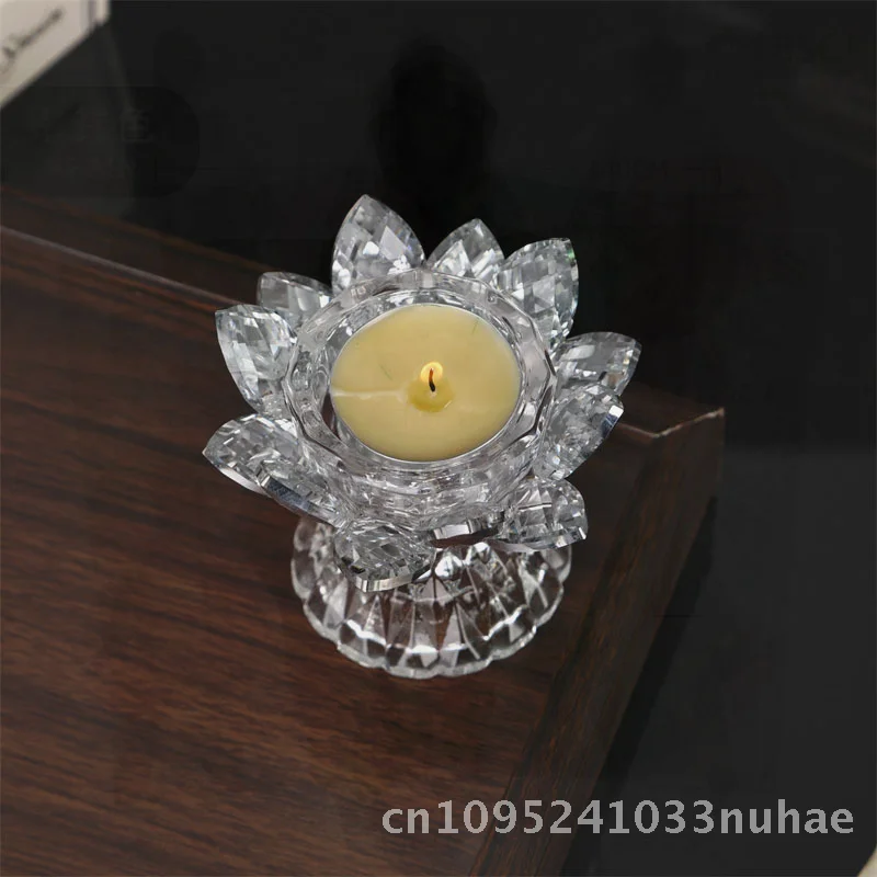 Arabian Cross-Border Lotus Crystal Candle Holder Gold Particle Base Living Room Dining Table Aromatherapy Decoration
Arabian Cross-Border Lotus Crystal Candle Holder Gold Particle Base Living Room Dining Table Aromatherapy Decoration