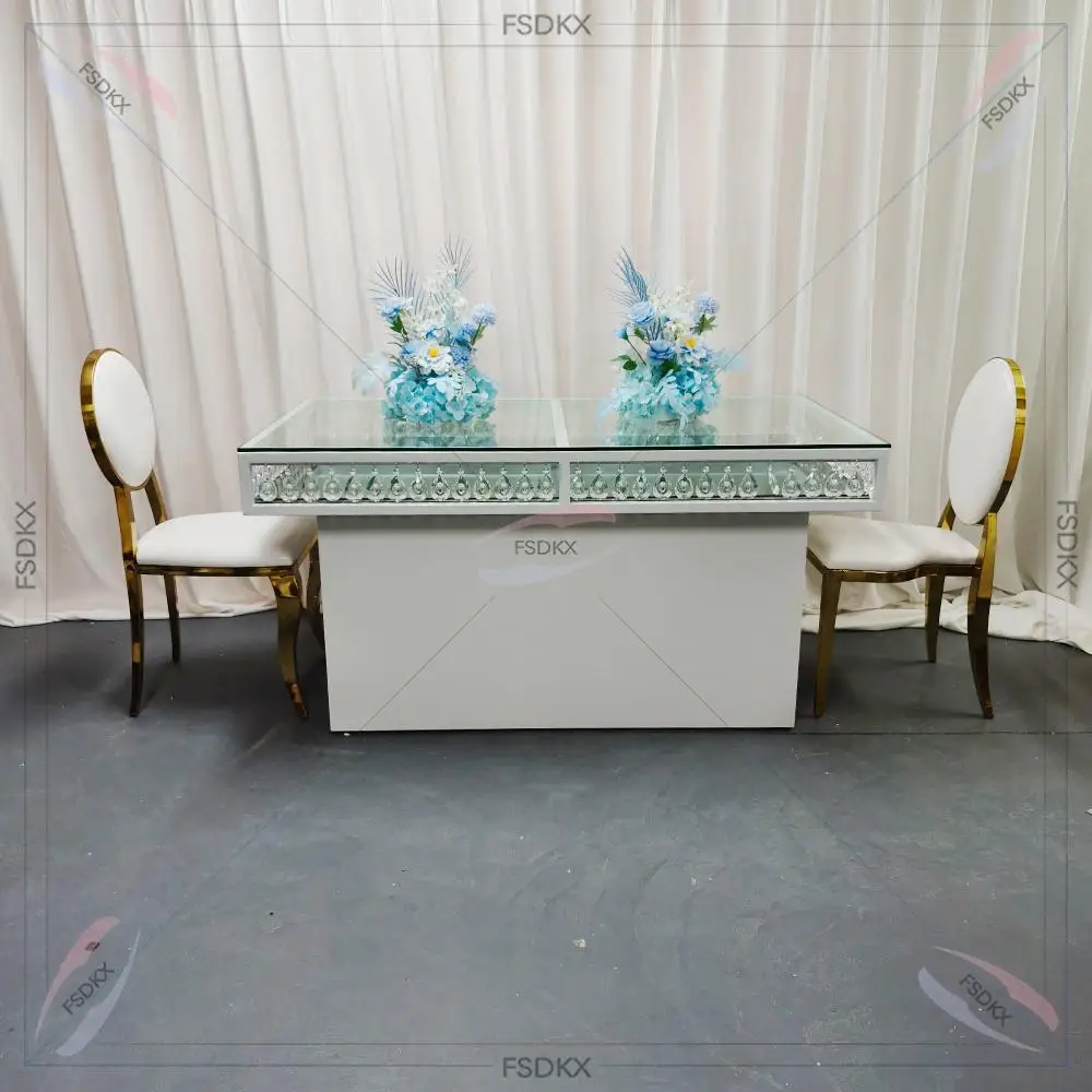Modern White Rectangle Stainless Steel Dining Table Hotel Furniture for Outdoor and Indoor Parties Weddings Events
Modern White Rectangle Stainless Steel Dining Table Hotel Furniture for Outdoor and Indoor Parties Weddings Events
