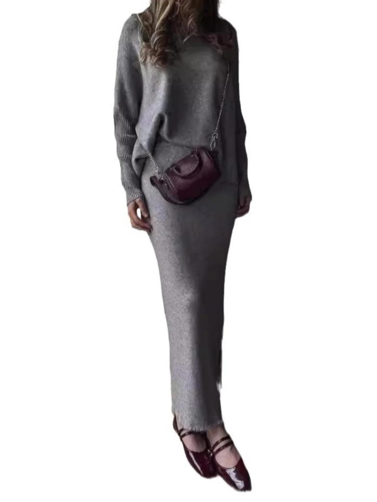 Комплект из свитера и юбки Ele Long Sve, осенне-зимний женский ансамбль из двух предметов, удобная студенческая рабочая одежда
Комплект из свитера и юбки Ele Long Sve, осенне-зимний женский ансамбль из двух предметов, удобная студенческая рабочая одежда