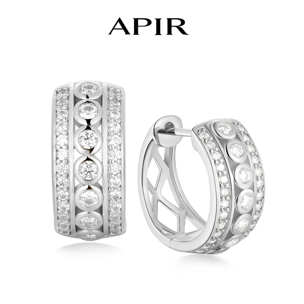 APIR D Color Moissanite Hoop Earrings for Women Sterling Silver 14K Gold Plated Wedding Party Huggie Earrings Fine Jewelry Gifts
APIR D Color Moissanite Hoop Earrings for Women Sterling Silver 14K Gold Plated Wedding Party Huggie Earrings Fine Jewelry Gifts