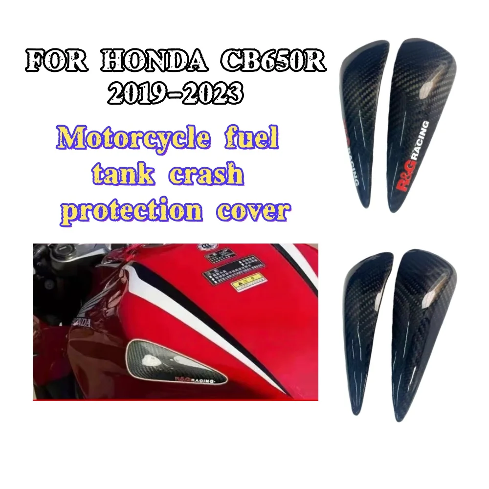 Carbon fiber modified fuel tank protector for Honda CBR650R and CB650R, models 19-24.
Carbon fiber modified fuel tank protector for Honda CBR650R and CB650R, models 19-24.