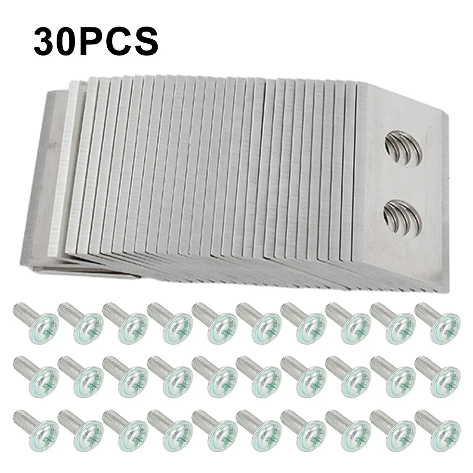 30pcs Ti-tanium Replacement Blades For-WORX Robot Lawn Mower Stainless Steel Blades With Screws Garden Power Tools Accessories
30pcs Ti-tanium Replacement Blades For-WORX Robot Lawn Mower Stainless Steel Blades With Screws Garden Power Tools Accessories