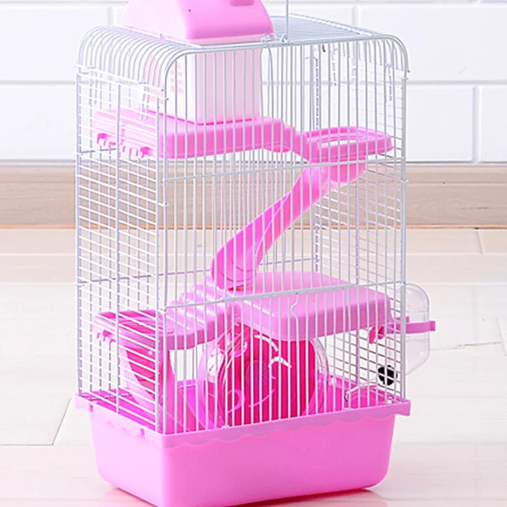 3 Layers Luxury Hamster Cage 21X27X45Cm Pink Pet House Running Wheel Water Bottle Multi Level Small Animal Villa Durable Plastic
3 Layers Luxury Hamster Cage 21X27X45Cm Pink Pet House Running Wheel Water Bottle Multi Level Small Animal Villa Durable Plastic