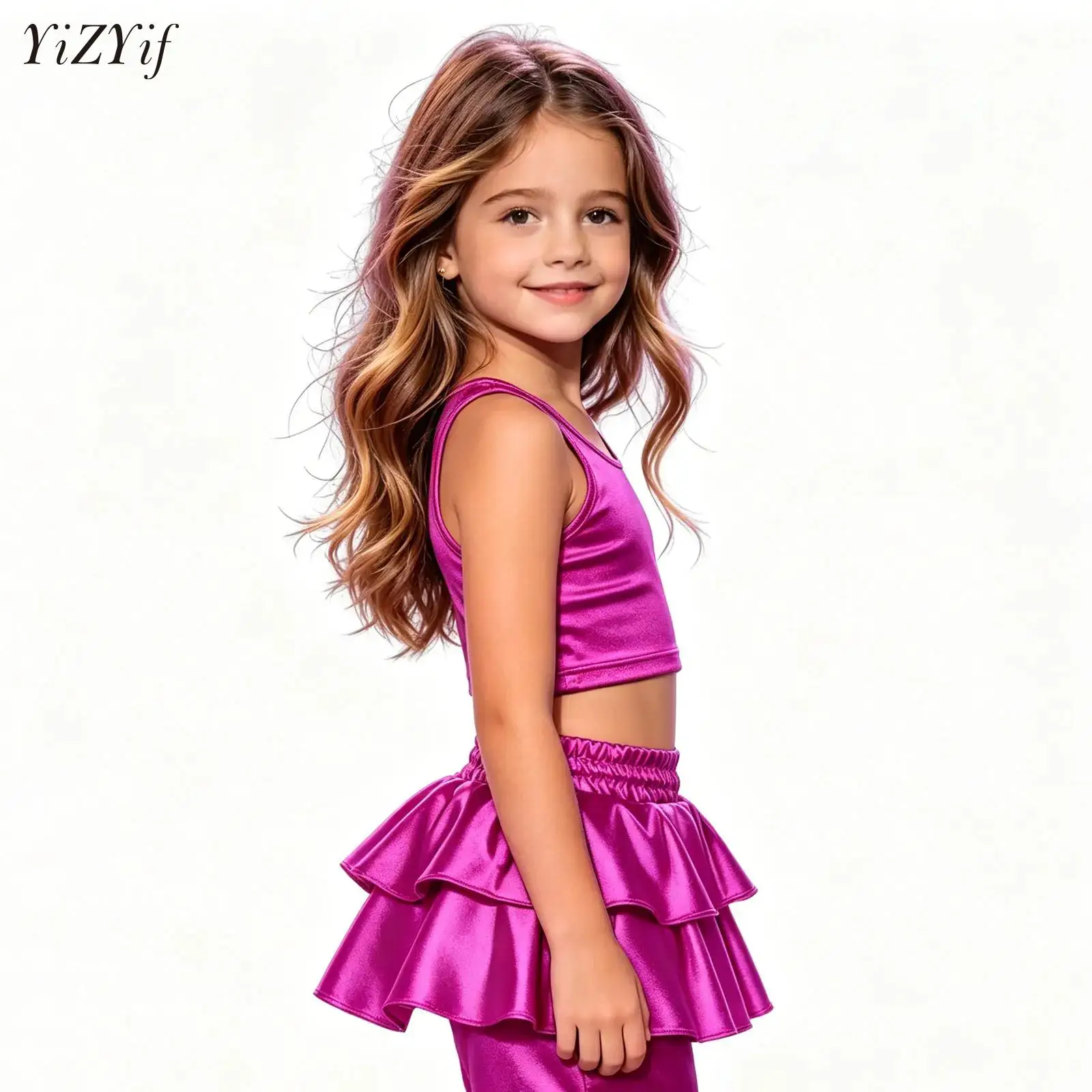 Shiny Metallic Girls Shorts Ruffled Bottoms Culottes Sports Gymnastic Workout Summer Dancewear Kid Stage Performance Show Shorts
Shiny Metallic Girls Shorts Ruffled Bottoms Culottes Sports Gymnastic Workout Summer Dancewear Kid Stage Performance Show Shorts