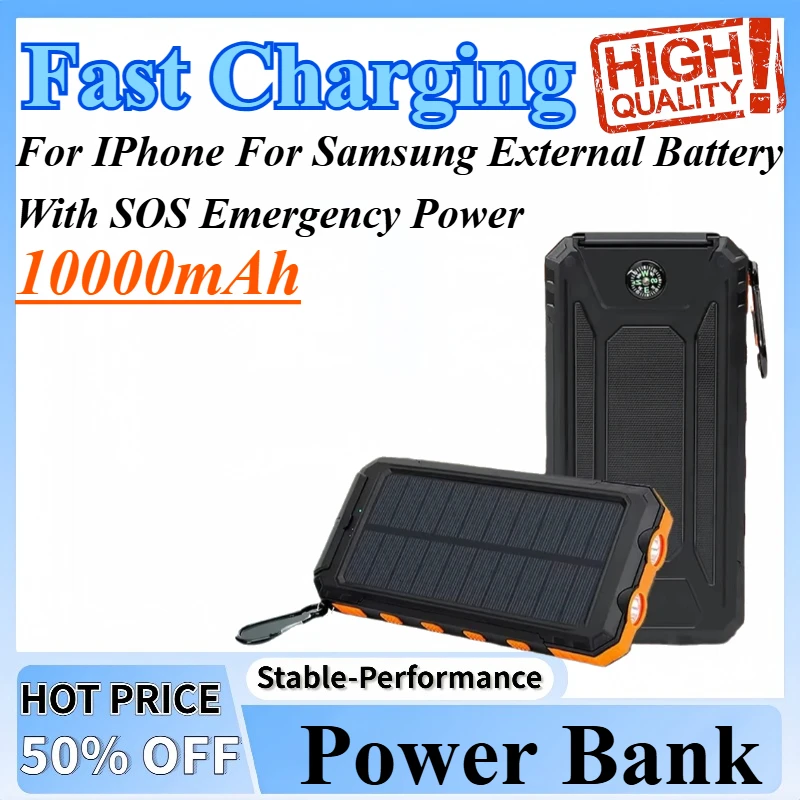 10000mAh Power Bank Large Capacity Fast Charging External Battery With SOS Emergency Power For IPhone For Samsung
10000mAh Power Bank Large Capacity Fast Charging External Battery With SOS Emergency Power For IPhone For Samsung