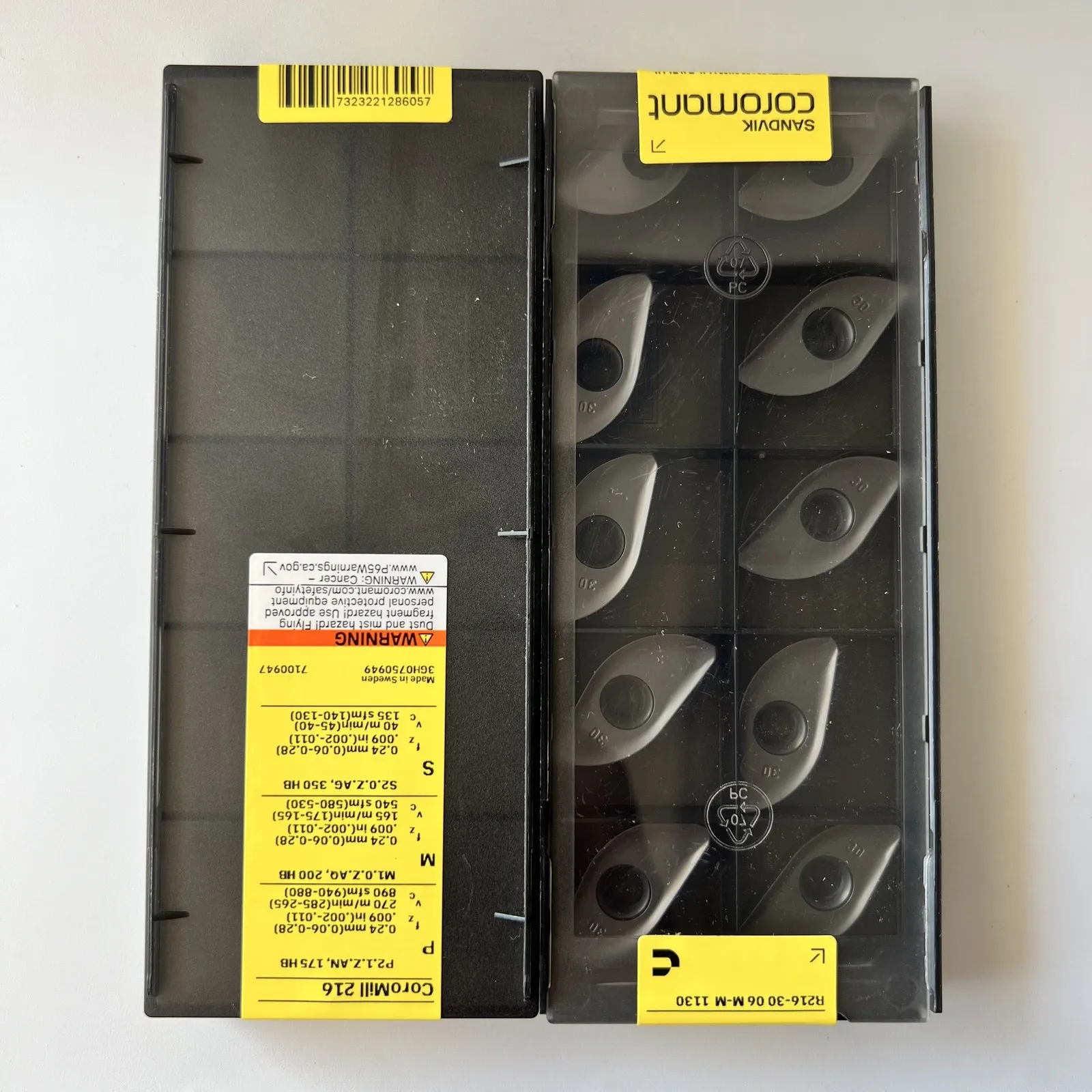 SANDVIK / R216-3206M-M 1130 / Оригинальное шведское лезвие из твердого сплава, 10 шт.
SANDVIK / R216-3206M-M 1130 / Оригинальное шведское лезвие из твердого сплава, 10 шт.