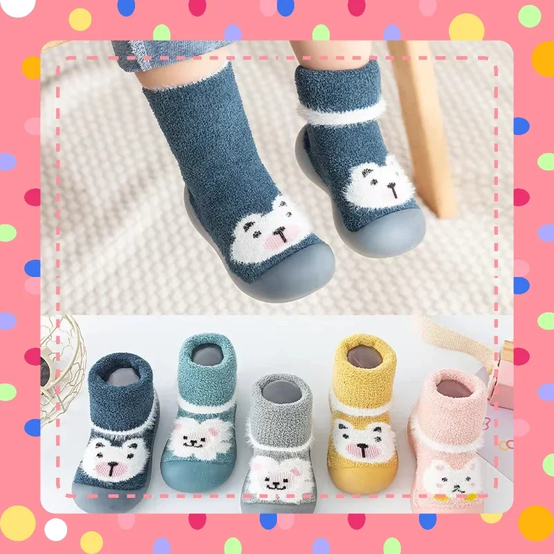 2025 Baby Soft Soft Fall and Winter Anti-Slip Baby Coral Velvet Children's Plus Fleece Thickened Warm Floor Socks Shoes
2025 Baby Soft Soft Fall and Winter Anti-Slip Baby Coral Velvet Children's Plus Fleece Thickened Warm Floor Socks Shoes
