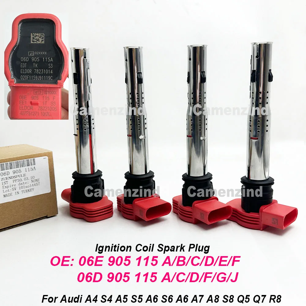 4 катушки зажигания 0221604800 06E905115E 06D905115G 06D905115A 06E905115F 06E905115C для Audi A3 A4 A5 A6 Q3 Q5 Allroad TT 2.0T L4
4 катушки зажигания 0221604800 06E905115E 06D905115G 06D905115A 06E905115F 06E905115C для Audi A3 A4 A5 A6 Q3 Q5 Allroad TT 2.0T L4