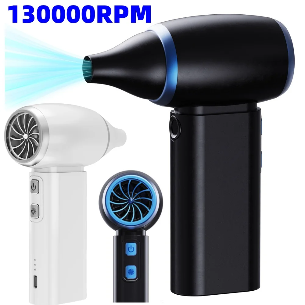 Violent Fan 130000RPM Powerful Air Blower Vacuum Dust Cleaner Type-C Charging Strong Winds 52m/s Brushless Turbo Jet Blower Tool
Violent Fan 130000RPM Powerful Air Blower Vacuum Dust Cleaner Type-C Charging Strong Winds 52m/s Brushless Turbo Jet Blower Tool
