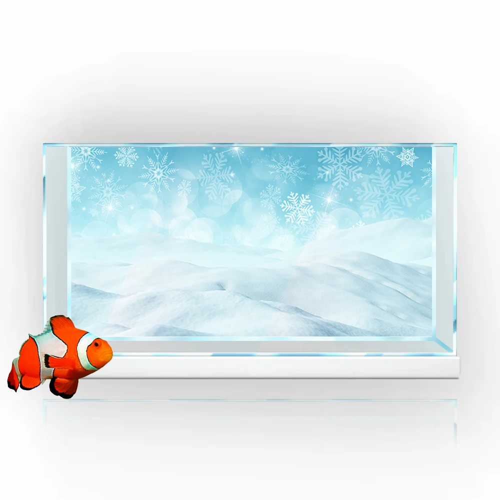 Fish Tank Background Sticker, Snowflake Winter White HD Printing Wallpaper Aquarium Backdrop Decorations PVC
Fish Tank Background Sticker, Snowflake Winter White HD Printing Wallpaper Aquarium Backdrop Decorations PVC