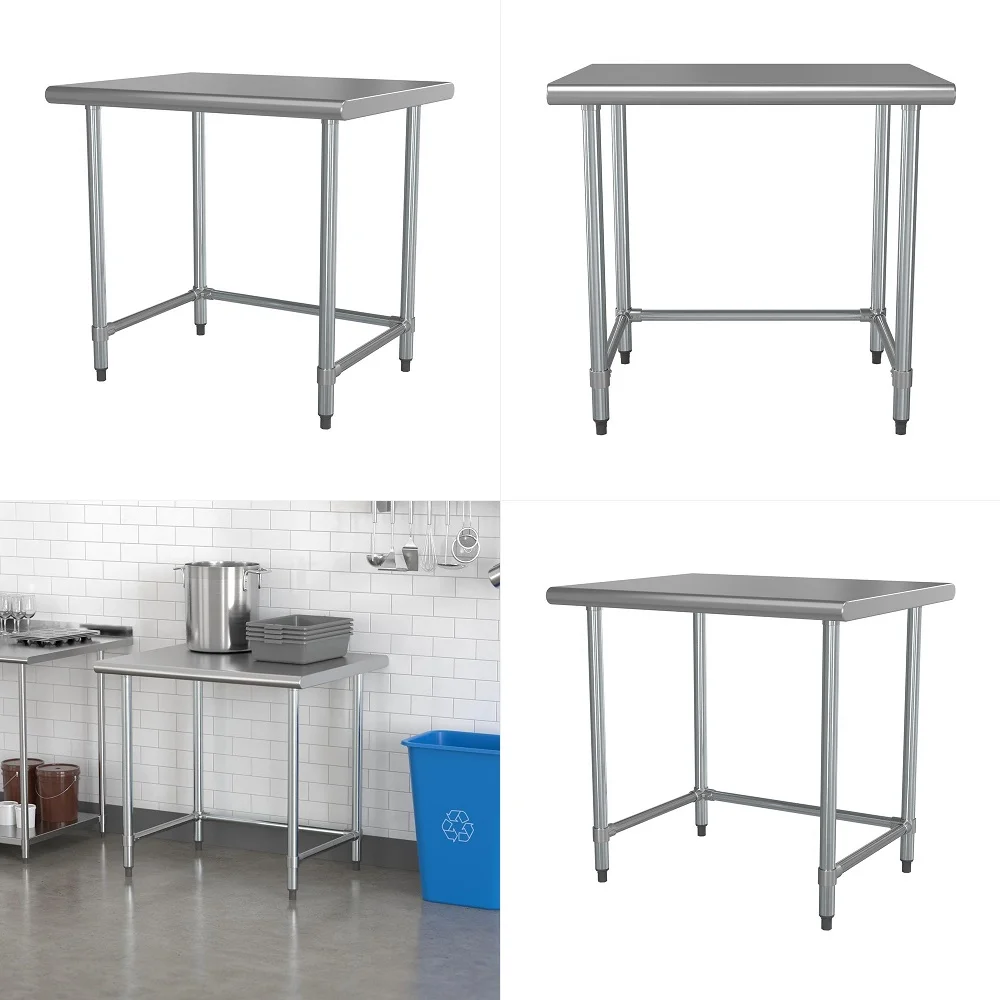 x 36 18Gauge 430 Stainless Steel Open Base Work Table for Commercial Kitchen, Restaurant, Cafe
x 36 18Gauge 430 Stainless Steel Open Base Work Table for Commercial Kitchen, Restaurant, Cafe