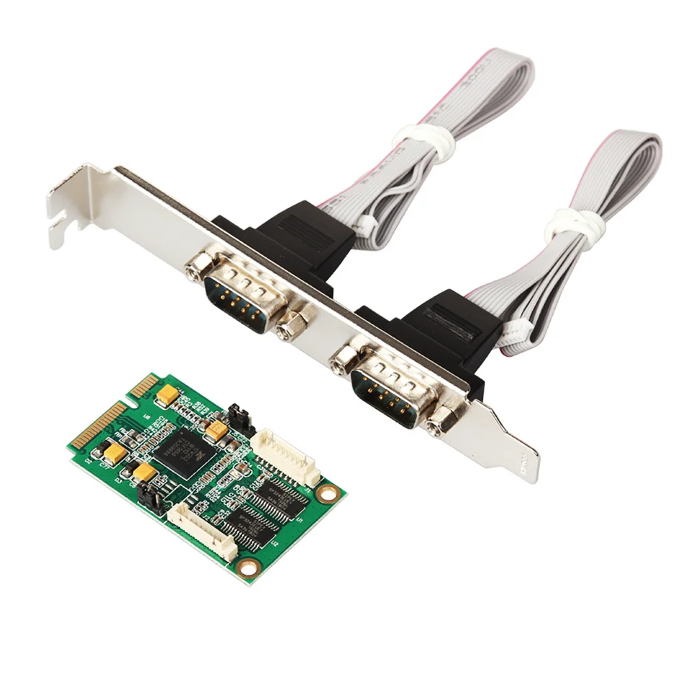 MINI PCI-E-RS232 serial card 9-pin COM 2-port expansion card module chip XR17V352 EXAR 352 industrial serial RS232 chip MINI PCI
MINI PCI-E-RS232 serial card 9-pin COM 2-port expansion card module chip XR17V352 EXAR 352 industrial serial RS232 chip MINI PCI