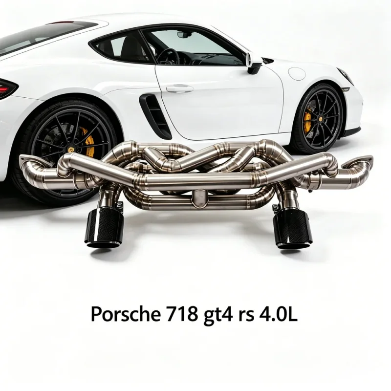 High Performance Titanium Exhaustpipes for Porsche 718 GT4 RS 4.0 Spyder RS Racing Muffler Bypass with Real Carbon Tips
High Performance Titanium Exhaustpipes for Porsche 718 GT4 RS 4.0 Spyder RS Racing Muffler Bypass with Real Carbon Tips