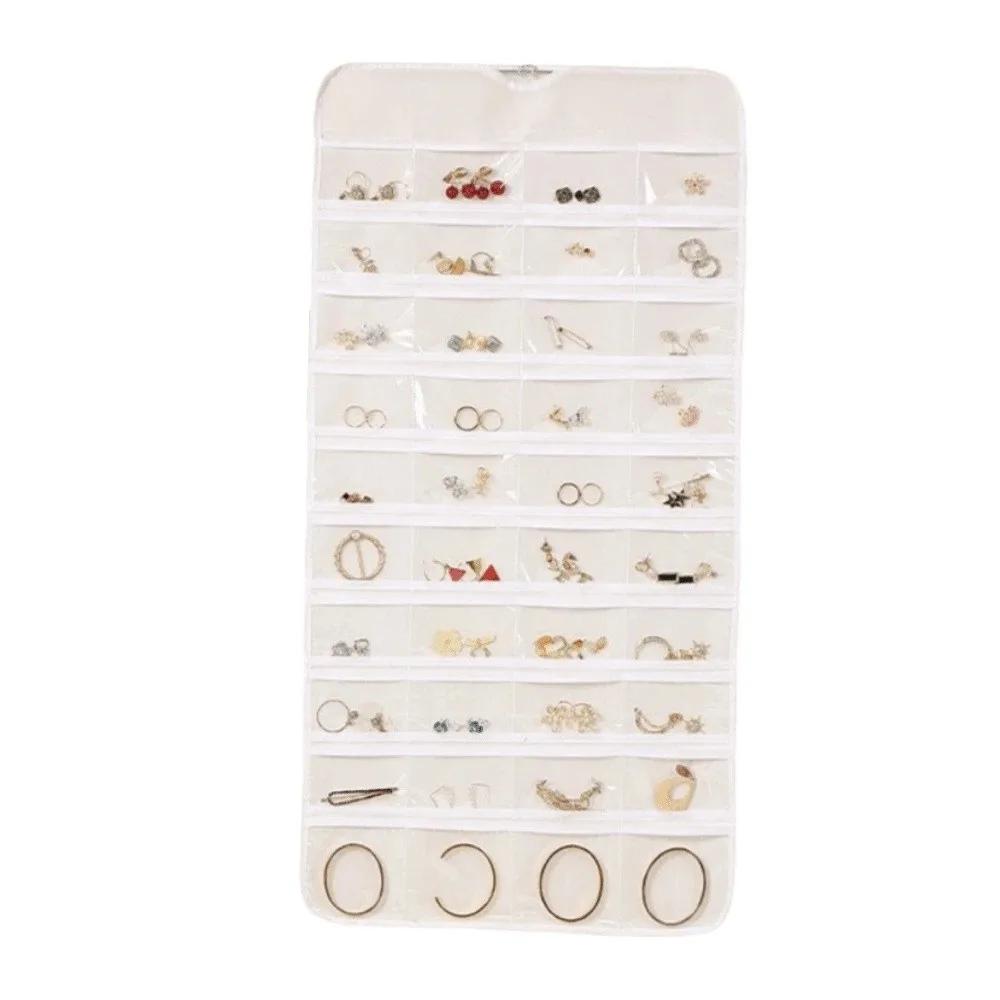 Non-woven Jewelry Storage Bag Large Capacity Transparent Women Jewelry Organizer Double-Sided Dust-Proof Hanging Storage Bag
Non-woven Jewelry Storage Bag Large Capacity Transparent Women Jewelry Organizer Double-Sided Dust-Proof Hanging Storage Bag
