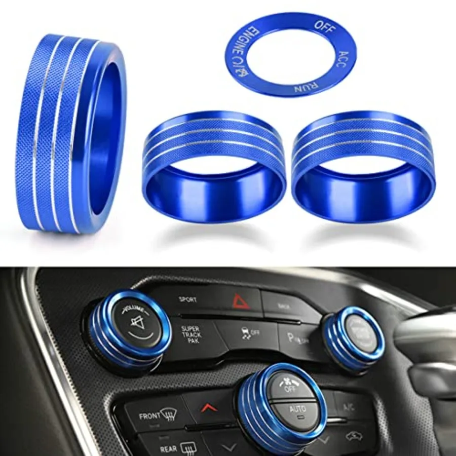Control Knob Cover Radio Tune Audio Volume Air Conditioner AC Climate Twist Switch Button Aluminum Ring Decal Trim Compatible w
Control Knob Cover Radio Tune Audio Volume Air Conditioner AC Climate Twist Switch Button Aluminum Ring Decal Trim Compatible w