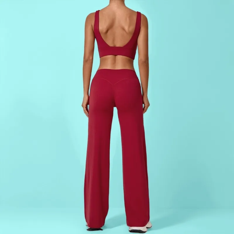 Women's Nude Yoga Set High Elasticity Tight Fitting Back Quick Drying Set Outdoor Sports Running Casual Fitness Suit
Women's Nude Yoga Set High Elasticity Tight Fitting Back Quick Drying Set Outdoor Sports Running Casual Fitness Suit