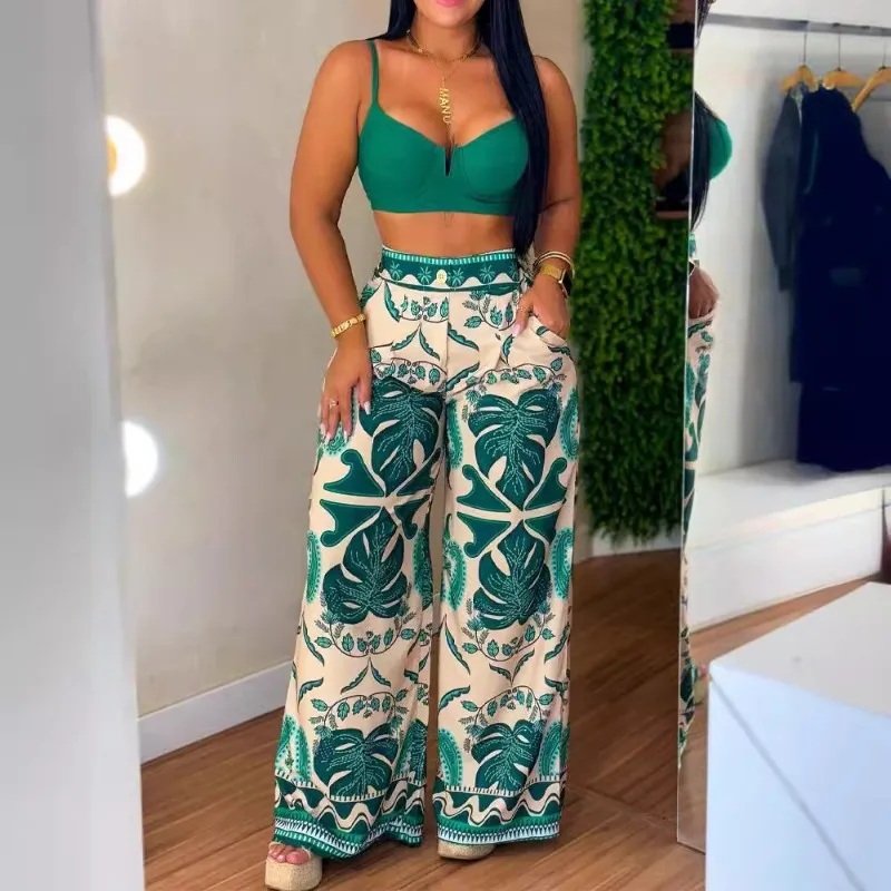 2024 Spring Summer New Women's Clothing Elastic Waist Plant Floral Print Casual Trousers
2024 Spring Summer New Women's Clothing Elastic Waist Plant Floral Print Casual Trousers
