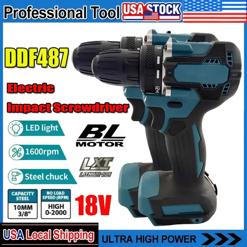 Подходит для Makita DDF487 18 В Аккумуляторная бесщеточная электрическая дрель-шуруповерт Компактный бесщеточный двигатель с высоким крутящим моментом LXT с переменной скоростью
Подходит для Makita DDF487 18 В Аккумуляторная бесщеточная электрическая дрель-шуруповерт Компактный бесщеточный двигатель с высоким крутящим моментом LXT с переменной скоростью