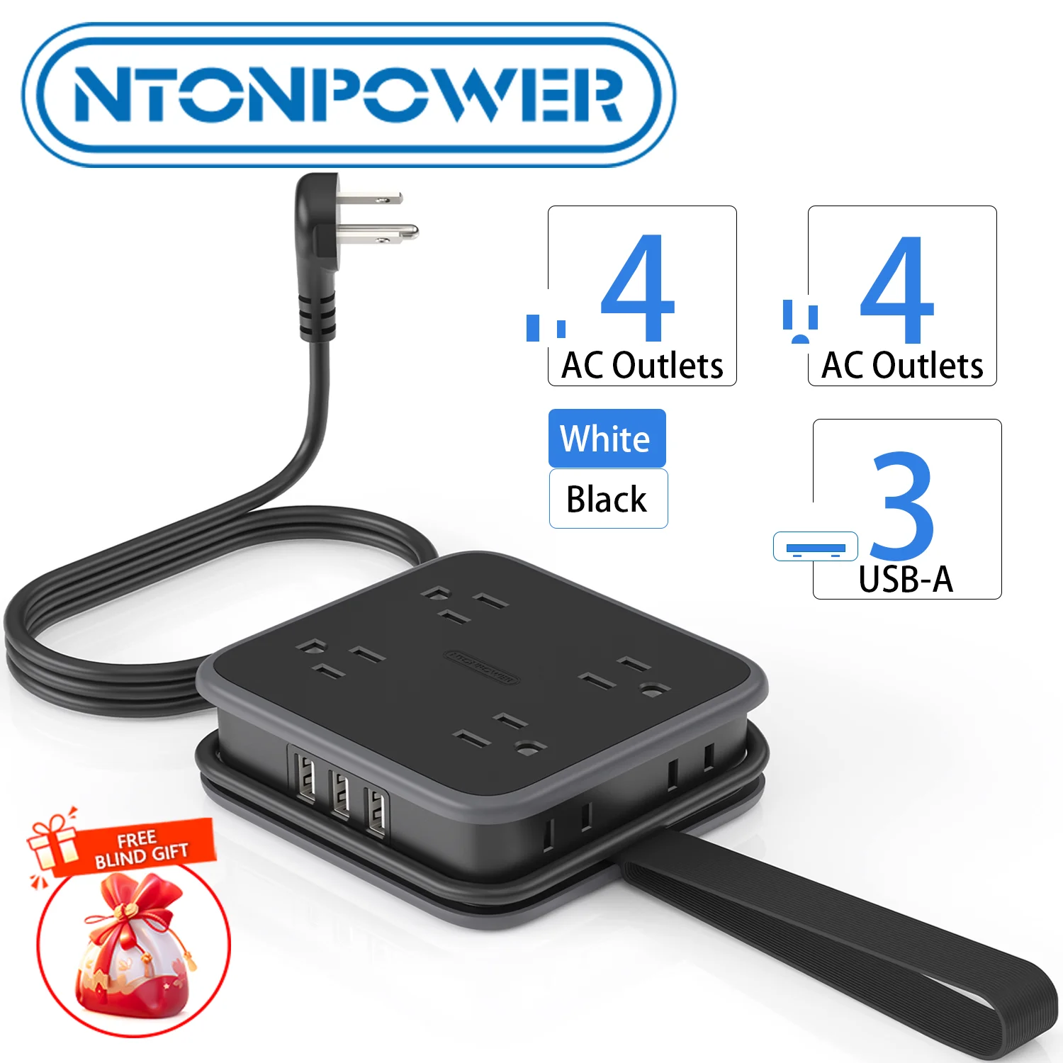 8 Outlet Power Strip with 3USB-A Ports 1.5m Extension Power Cord Universal Travel Adapter Network Filter Extension Cable US Plug
8 Outlet Power Strip with 3USB-A Ports 1.5m Extension Power Cord Universal Travel Adapter Network Filter Extension Cable US Plug