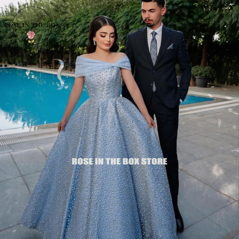 ROSEINTHEBOX Customized Off the Shoulder A-Line Evening Dress 2025 Sequin Pearls Wedding Dresses Long Elegant Party Dresses
ROSEINTHEBOX Customized Off the Shoulder A-Line Evening Dress 2025 Sequin Pearls Wedding Dresses Long Elegant Party Dresses