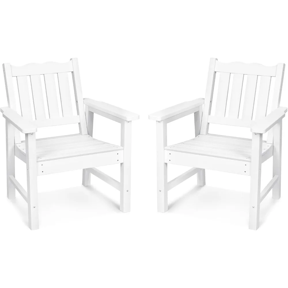 All-Weather Patio Chairs Set of 2, with 400 lbs Weight Capacity, Patio Dining Chair for Backyard, Porch, White Beach Chairs
All-Weather Patio Chairs Set of 2, with 400 lbs Weight Capacity, Patio Dining Chair for Backyard, Porch, White Beach Chairs