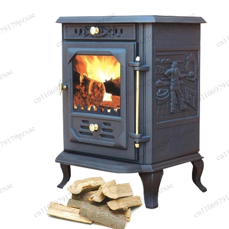 Traditional Cast Iron Wood Burning Stove With Built-in Oven
Traditional Cast Iron Wood Burning Stove With Built-in Oven