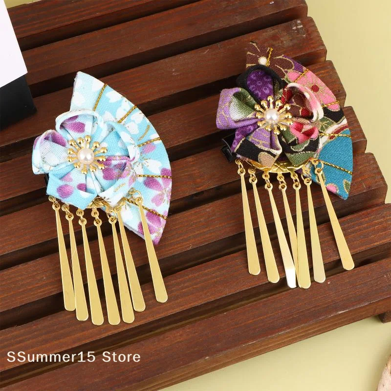 【R】Women Hairpin Faux Pearl Flower Fan Hair Decor Japanese Traditional Dress Kimono Robe Hair Clip Kids Girls Hair Accessories
【R】Women Hairpin Faux Pearl Flower Fan Hair Decor Japanese Traditional Dress Kimono Robe Hair Clip Kids Girls Hair Accessories