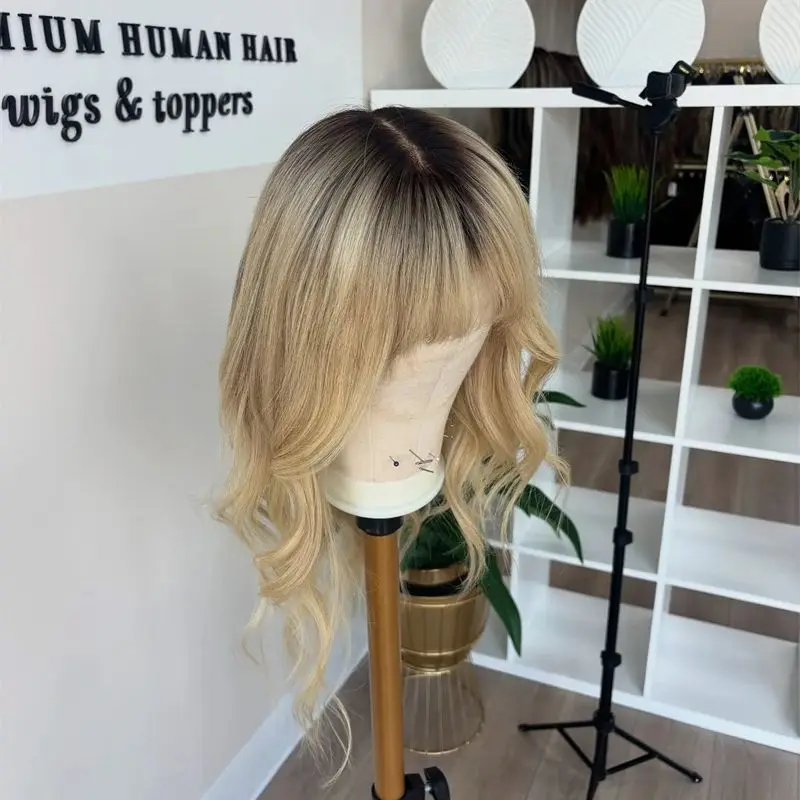 Синтетический парик с челкой на шнуровке Ombre Honey Blond HD Парик на шнуровке с темными корнями Летний вес Парик Cool The Wig Witch
Синтетический парик с челкой на шнуровке Ombre Honey Blond HD Парик на шнуровке с темными корнями Летний вес Парик Cool The Wig Witch