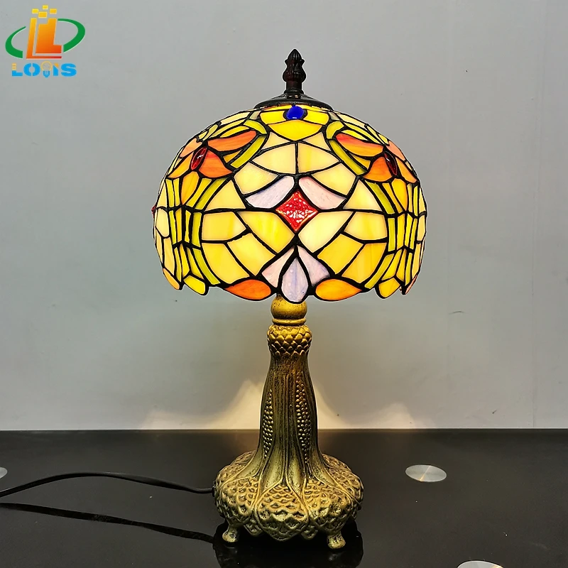 8 Inch European And American Round Arc Small Table Lamp Tiffany Style Glazed Dining Room Light Fixture Bedside Bar Lighting
8 Inch European And American Round Arc Small Table Lamp Tiffany Style Glazed Dining Room Light Fixture Bedside Bar Lighting