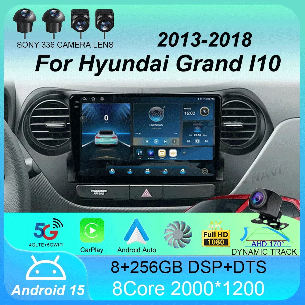 Car Radio Android 15 for Hyundai Grand I10 2013-2018 Multimedia Player 2Din GPS Navigation Carplay Stereo DVD Head Unit Speakers
Car Radio Android 15 for Hyundai Grand I10 2013-2018 Multimedia Player 2Din GPS Navigation Carplay Stereo DVD Head Unit Speakers