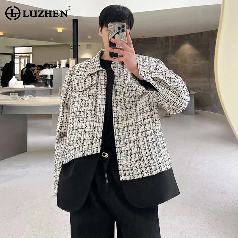 LUZHEN 2024 Autumn Stylish Plaid Patchwork Design Jacket Men's Street Trendy Personality Color Contrast Original Coat LZ5339
LUZHEN 2024 Autumn Stylish Plaid Patchwork Design Jacket Men's Street Trendy Personality Color Contrast Original Coat LZ5339