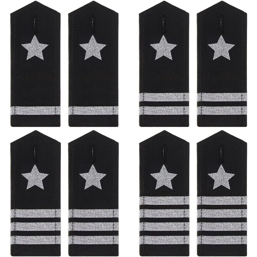 4 Pairs Pilot Epaulet Shoulder with Stripes Pilot Uniform Epaulets Aviators Epaulettes Shoulder Professional Uniform Bars
4 Pairs Pilot Epaulet Shoulder with Stripes Pilot Uniform Epaulets Aviators Epaulettes Shoulder Professional Uniform Bars