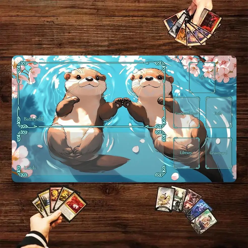 Cherry Blossom Pond and Otter Magic Card Battle Mat MTG Playmat Anti-slip Base gathering gaming mats Board Game Mat for TCG
Cherry Blossom Pond and Otter Magic Card Battle Mat MTG Playmat Anti-slip Base gathering gaming mats Board Game Mat for TCG