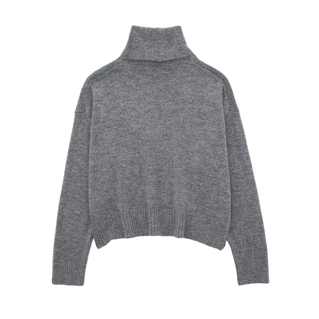 French Sle High Collar Knitted Sweater Polyester Fiber Long Sve Regular Length Pure Color Women's Faion Autumn Winter ...
French Sle High Collar Knitted Sweater Polyester Fiber Long Sve Regular Length Pure Color Women's Faion Autumn Winter ...