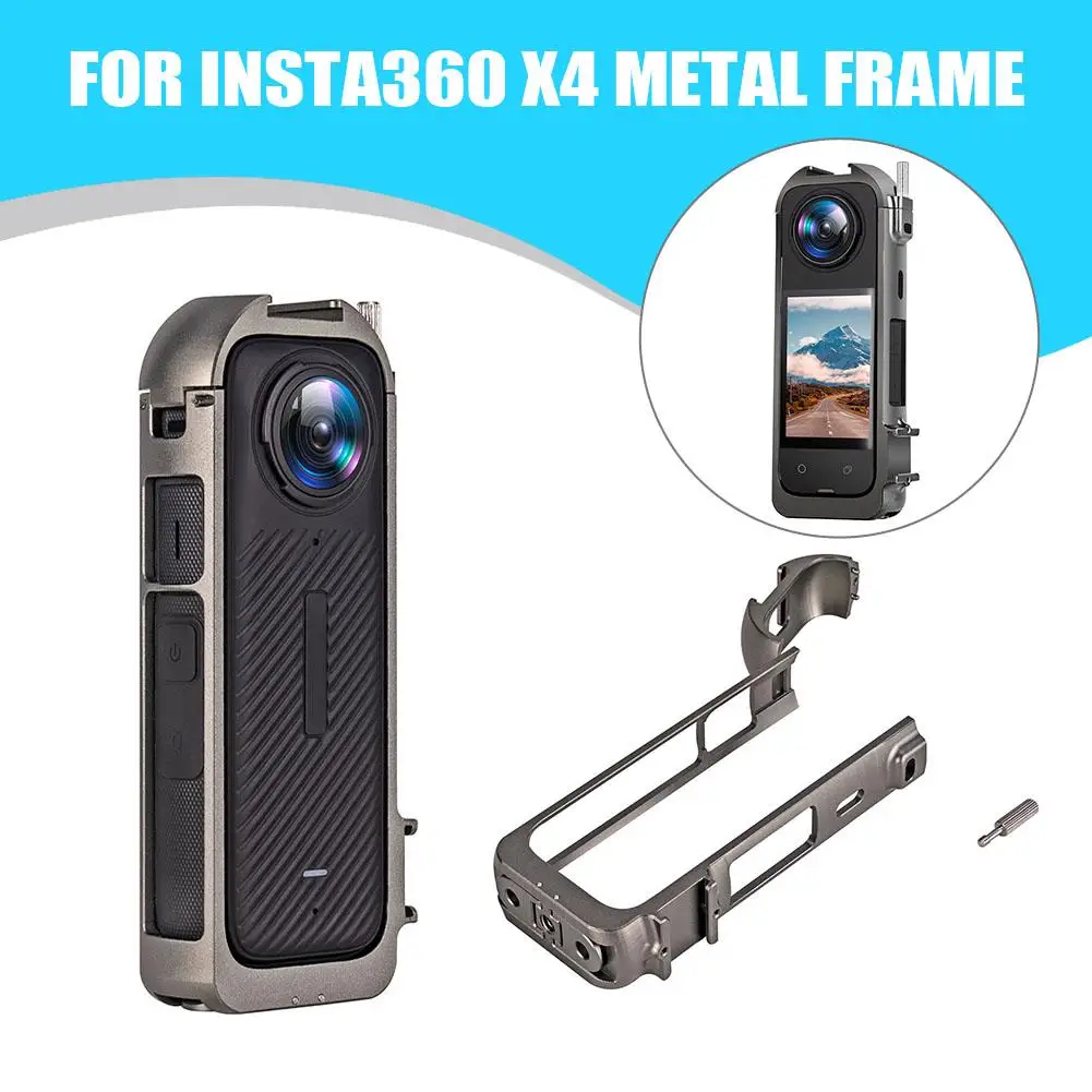 Защитный чехол из алюминиевого сплава для экшн-камеры Insta360 X4, аксессуары, универсальная рама, металлический кронштейн с резьбой 1/4 дюйма, T4J4
Защитный чехол из алюминиевого сплава для экшн-камеры Insta360 X4, аксессуары, универсальная рама, металлический кронштейн с резьбой 1/4 дюйма, T4J4
