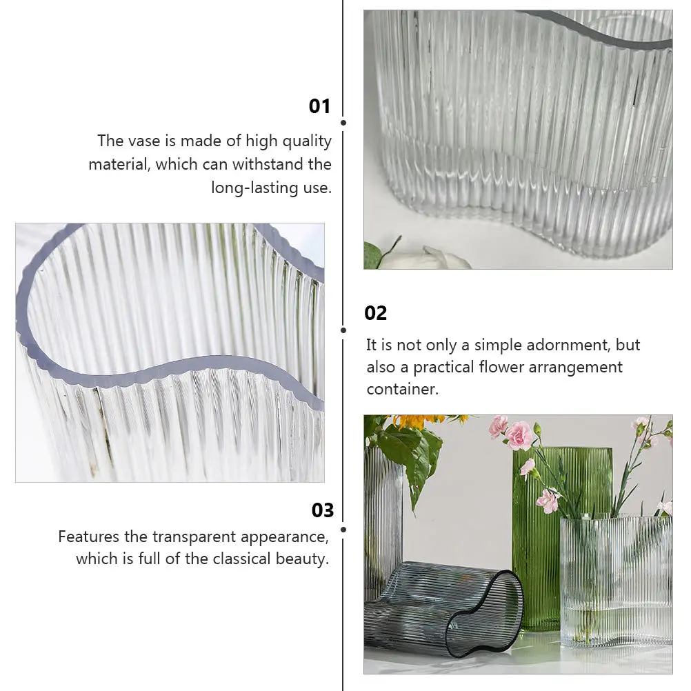 1Pcs Transparent Glass Vase Nordic Style Planting Flower Arrangement Container Clear Decorative Vase
1Pcs Transparent Glass Vase Nordic Style Planting Flower Arrangement Container Clear Decorative Vase