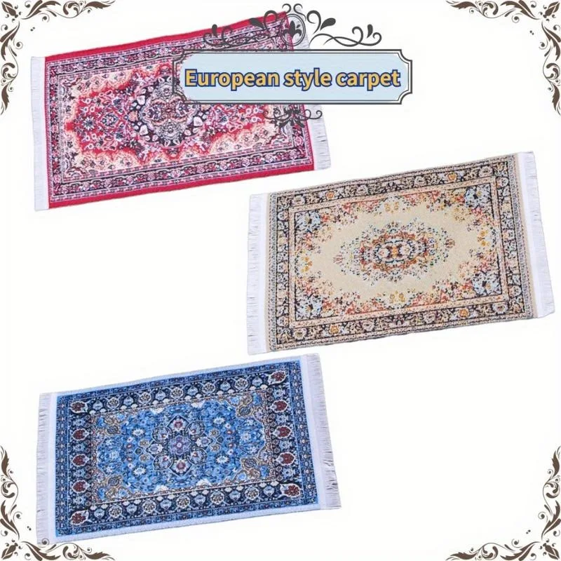 3PCS 1:12 Doll House Floor Decoration European Mini Carpet Turkish Persian Living Room Sofa Coffee Table Decor
3PCS 1:12 Doll House Floor Decoration European Mini Carpet Turkish Persian Living Room Sofa Coffee Table Decor